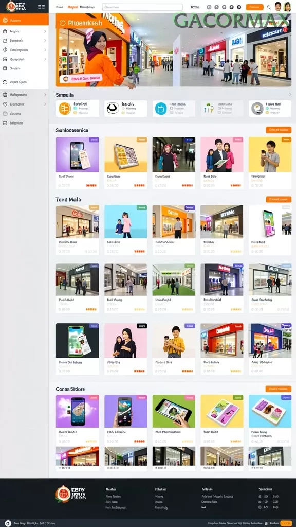 Cuplikan layar PPV99 — menu navigasi
