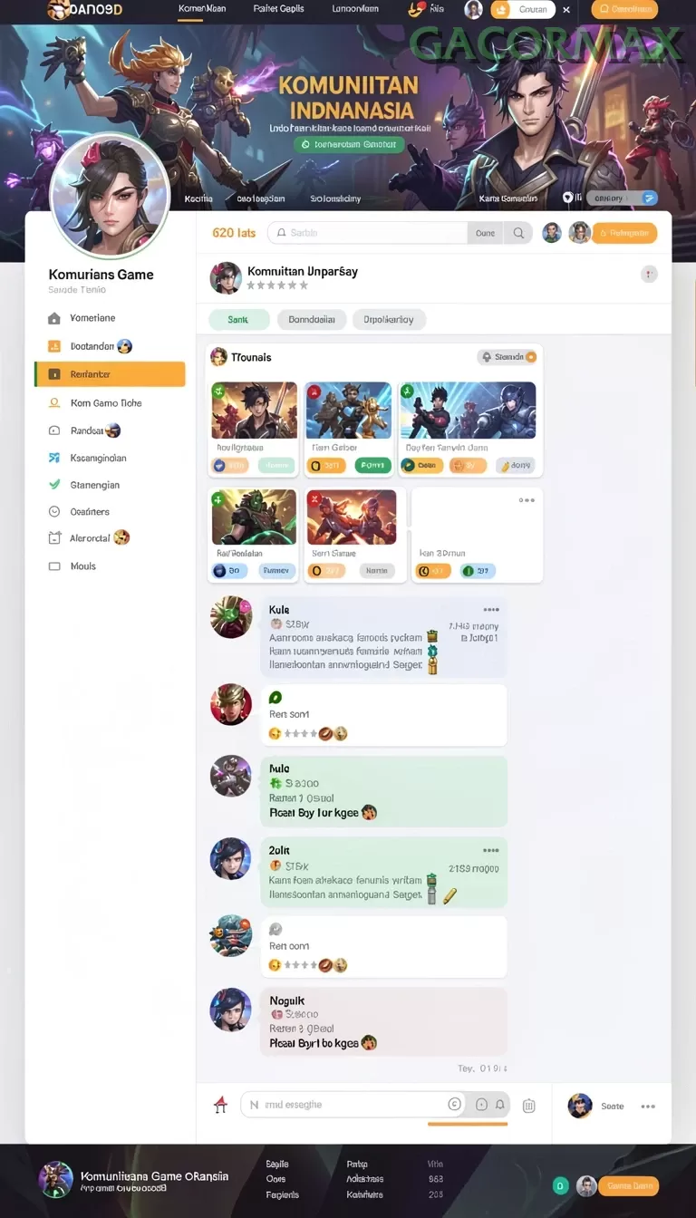 Cuplikan layar AVATAR808 — halaman utama