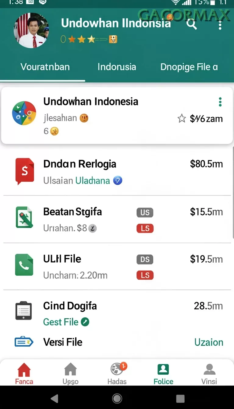 Cuplikan layar MACAN388 — pengaturan akun
